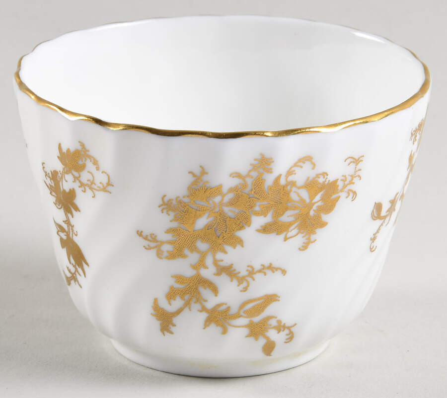 Ancestral Gold Open Sugar Bowl by Minton-1