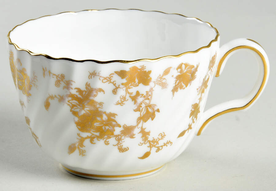 Ancestral Gold Flat Cup by Minton-1