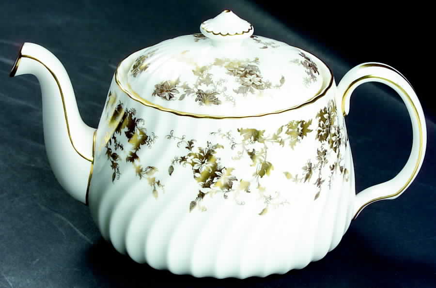 Ancestral Gold Teapot & Lid by Minton-1