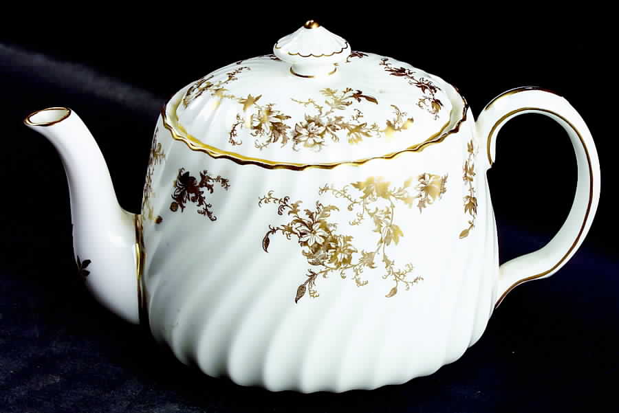 Ancestral Gold Small Teapot & Lid by Minton-1
