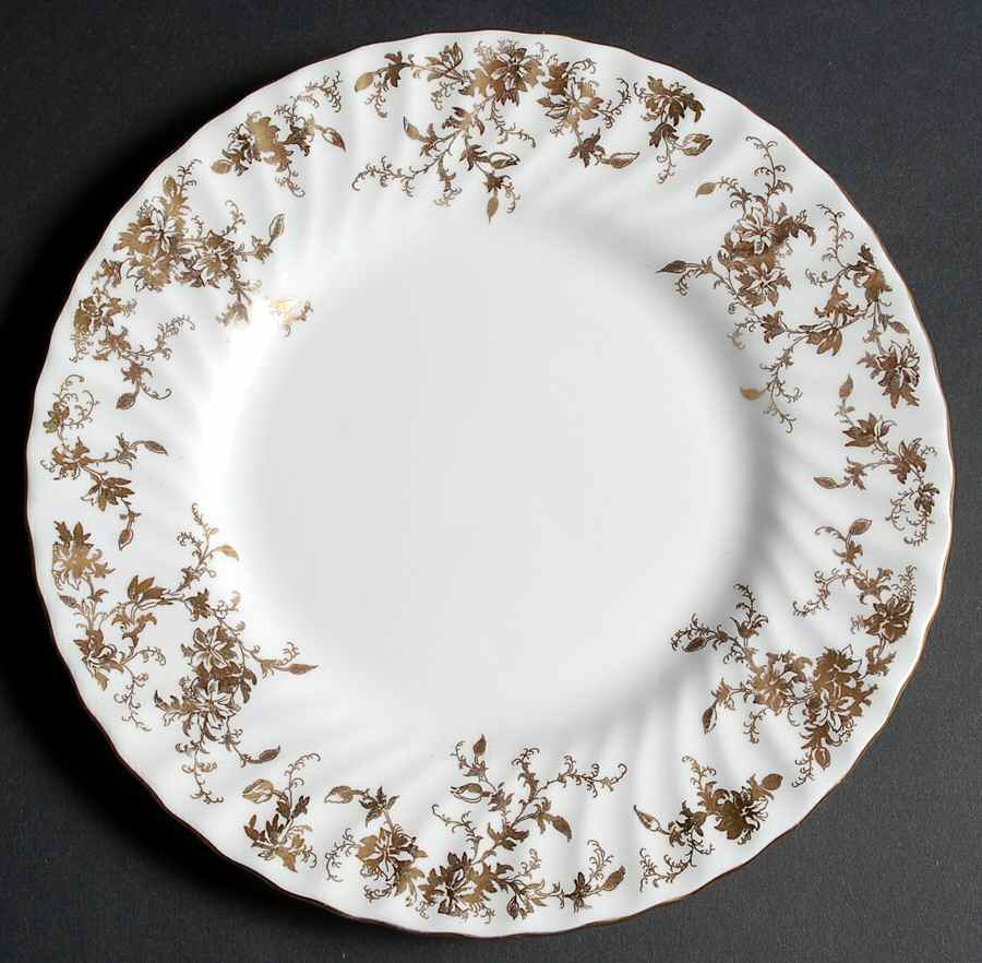 Ancestral Gold Luncheon Plate by Minton-1