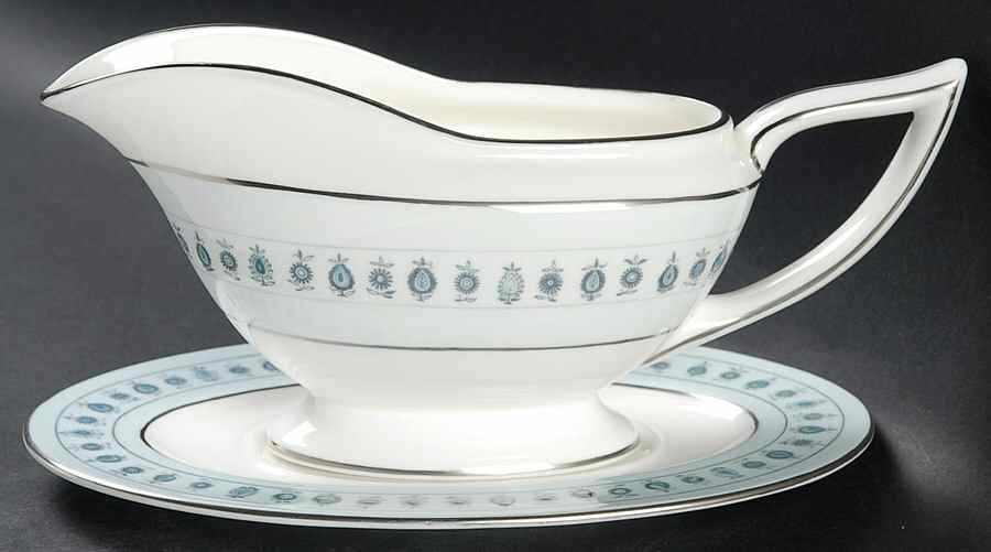 Ancient Lights Gravy Boat & Underplate by Minton-1