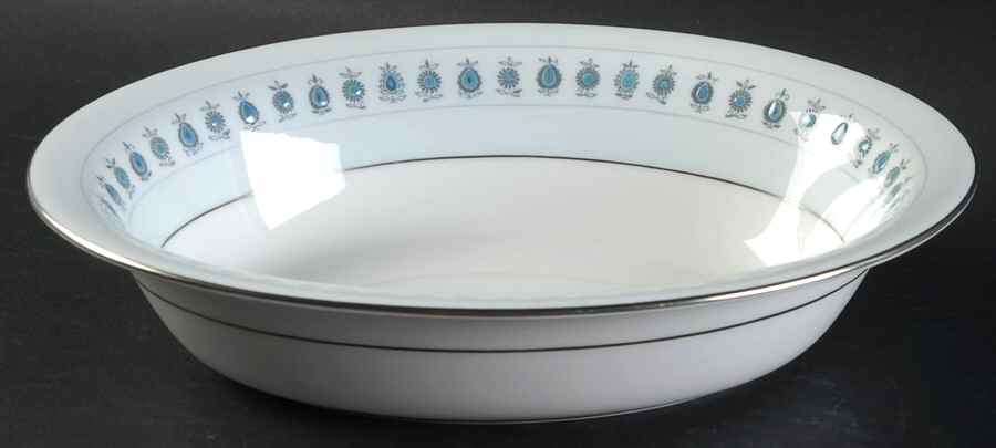 Ancient Lights 10" Oval Vegetable Bowl by Minton-1