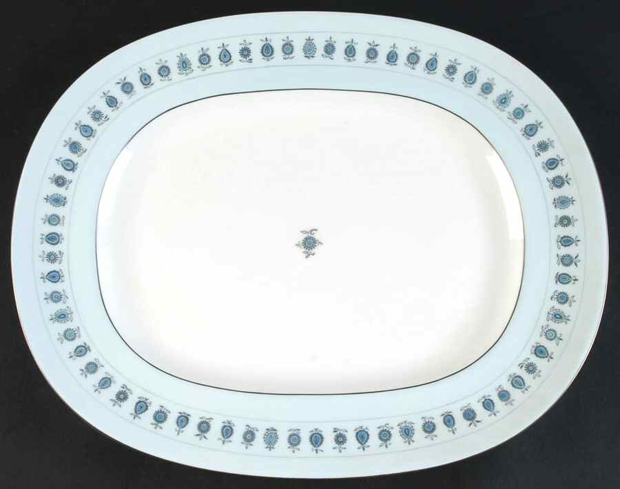 Ancient Lights 14" Oval Serving Platter by Minton-1