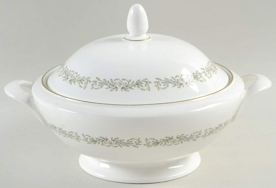 April Round Covered Vegetable by Minton-1