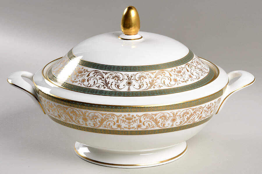Aragon Round Covered Vegetable by Minton-1