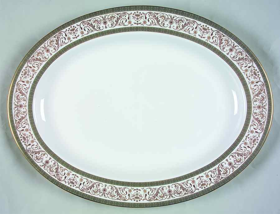 Aragon 16" Oval Serving Platter by Minton-1