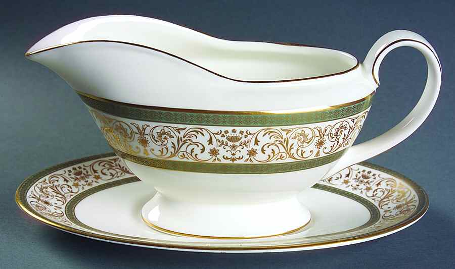Aragon Gravy Boat & Underplate by Minton-1