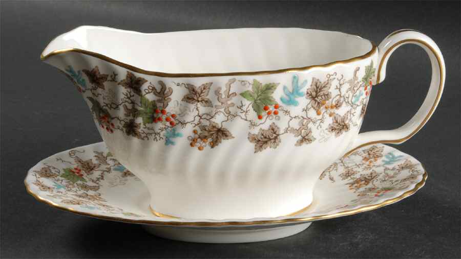 Arbor Gravy Boat & Underplate by Minton-1