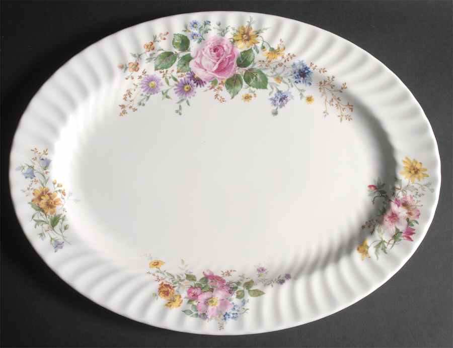 Arcadia 16" Oval Serving Platter by Minton-1
