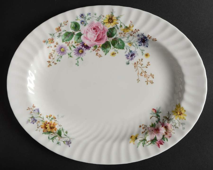 Arcadia 14" Oval Serving Platter by Minton-1