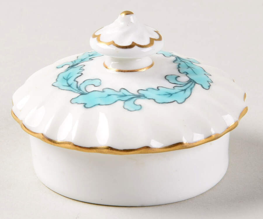Ardmore Ivory and Turquoise Lid for Creamer by Minton-1