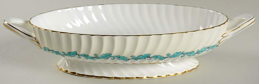 Ardmore Ivory and Turquoise Oval Vegetable No Lid by Minton-1