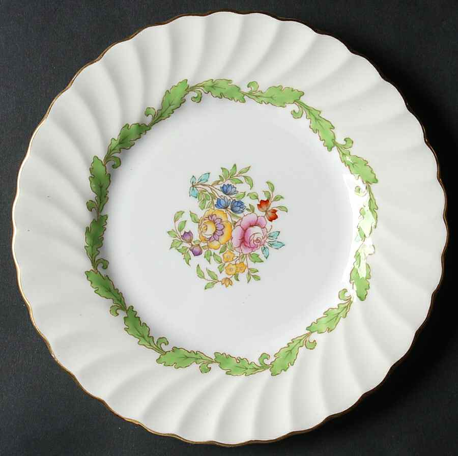 Ardmore (Green Leaf) Bread & Butter Plate by Minton-1