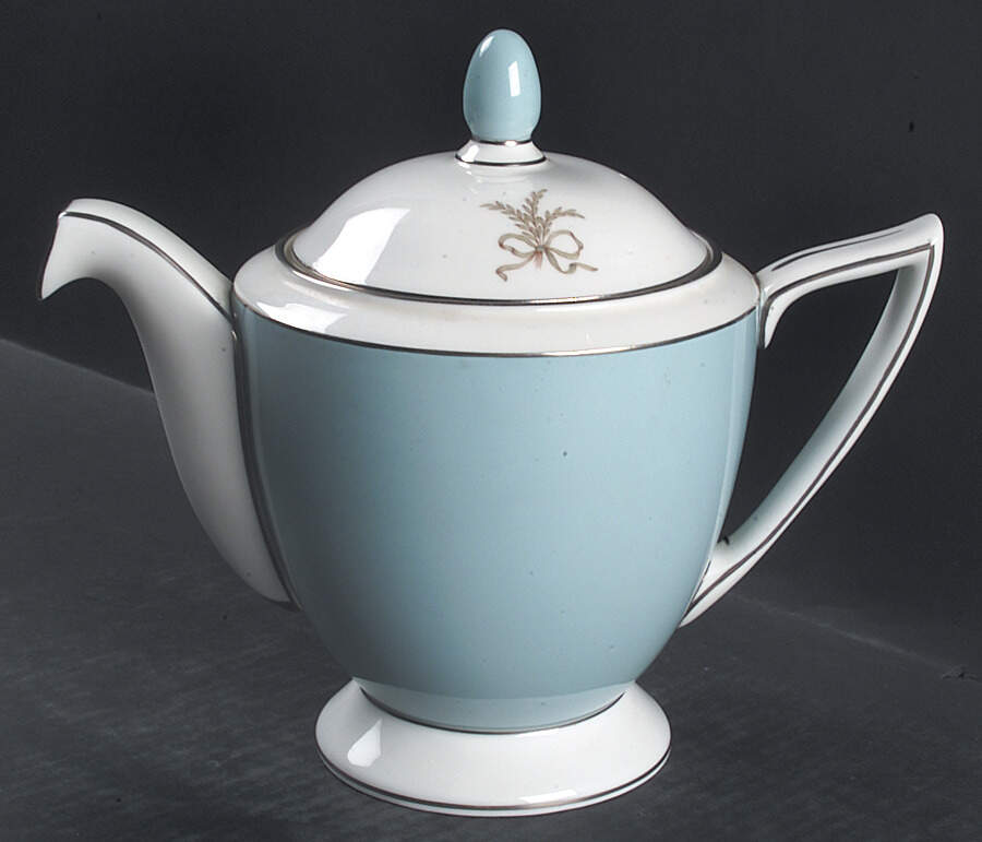 Ardsley Turquoise Teapot & Lid by Minton-1
