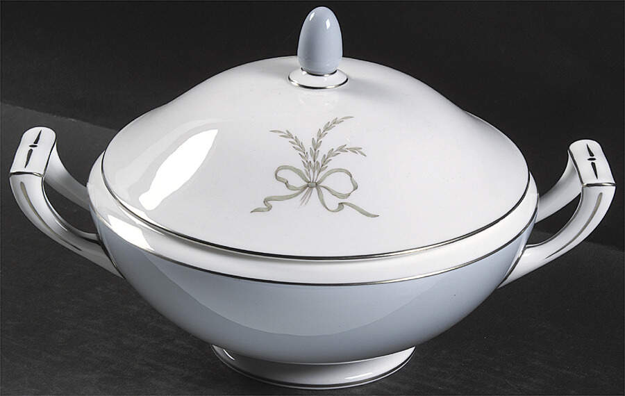 Ardsley Turquoise Round Covered Vegetable by Minton-1