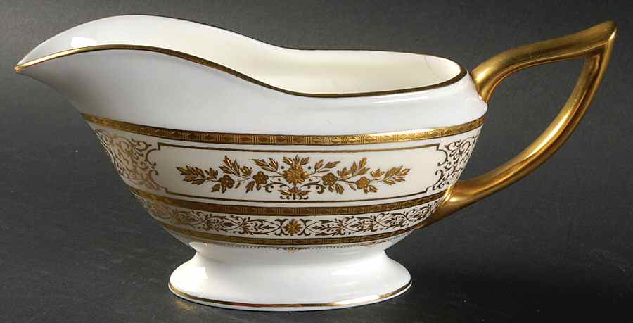 Argyle Ivory Gravy Boat by Minton-1