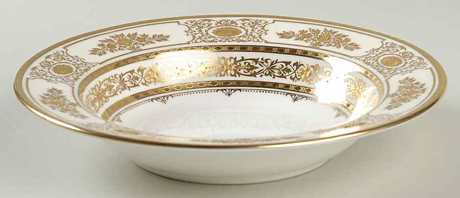 Argyle Ivory Rim Soup Bowl by Minton-1