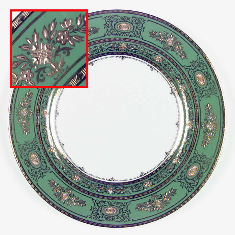 Argyle Green Dinner Plate by Minton-1