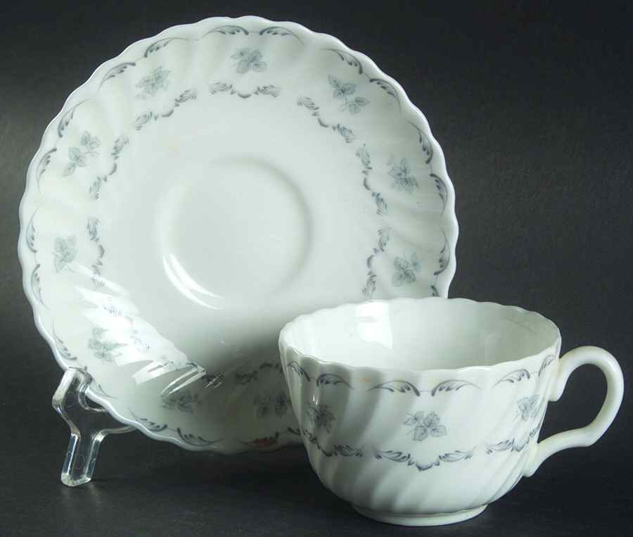 Ariel Flat Cup & Saucer Set by Minton-1