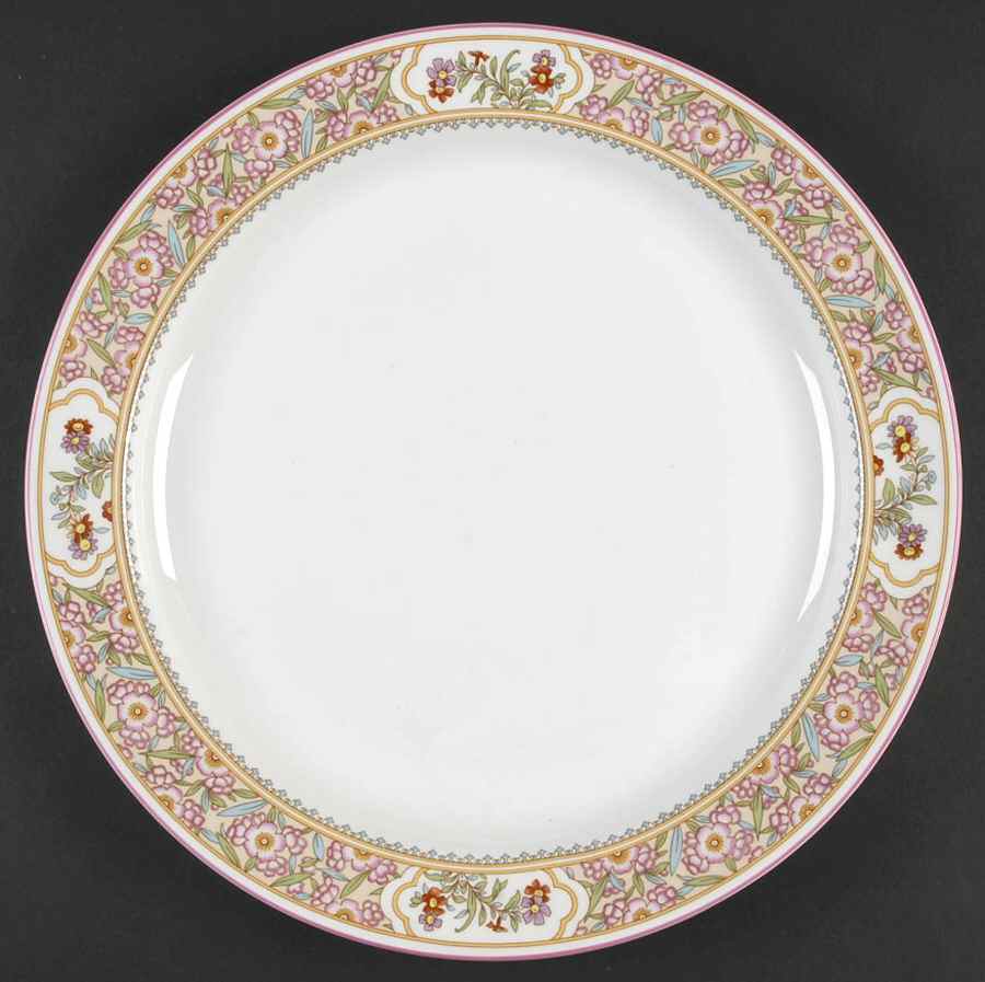 Asian Flowers 13" Chop Plate (Round Platter) by Minton-1