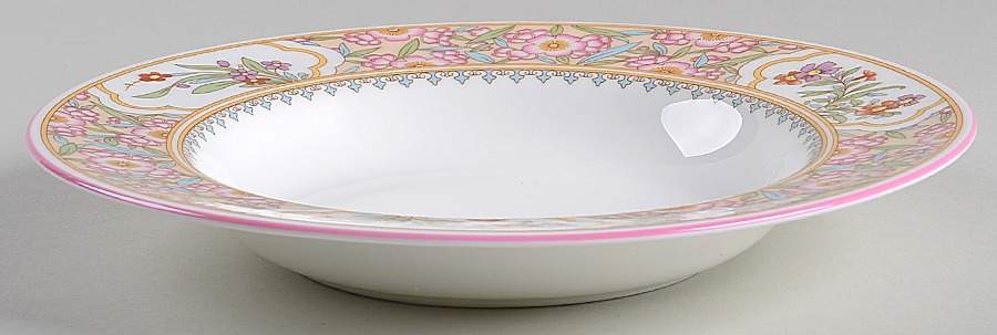 Asian Flowers Large Rim Soup Bowl by Minton-1