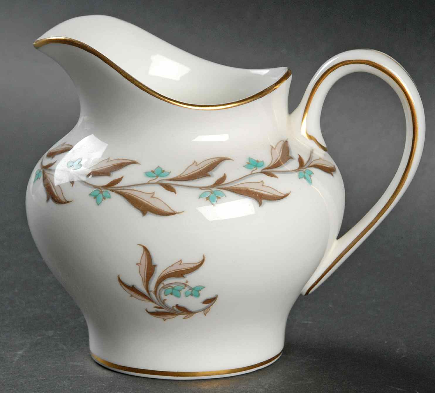 Ashton (Gold Trim) Creamer by Minton-1