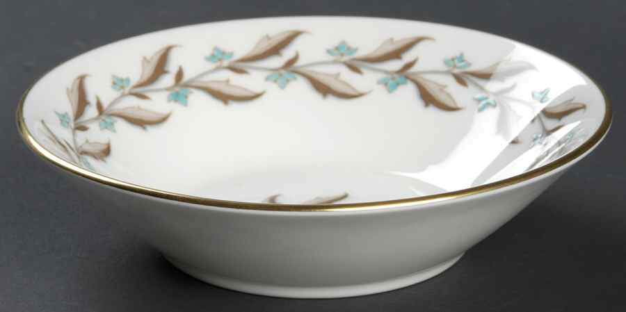 Ashton (Gold Trim) Fruit/Dessert (Sauce) Bowl by Minton-1