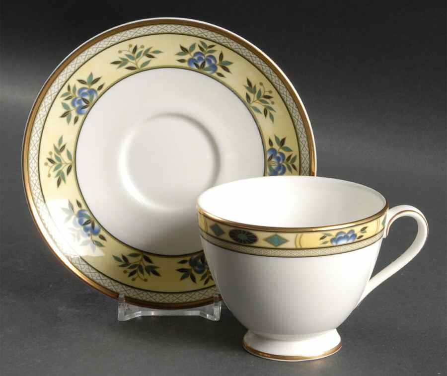 Ashworth Footed Cup & Saucer Set by Minton-1