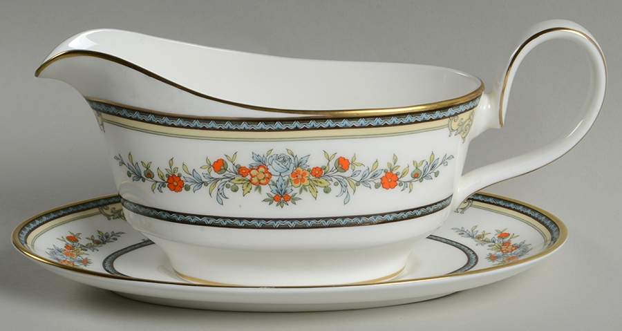Asquith Gravy Boat & Underplate by Minton-1