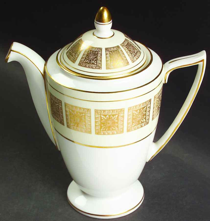 Athena Ivory Mini Coffee Pot & Lid by Minton-1