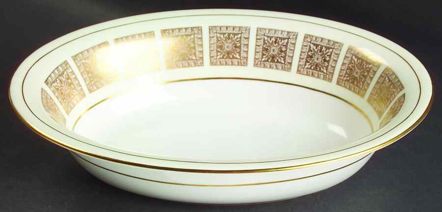 Athena Ivory 10" Oval Vegetable Bowl by Minton-1