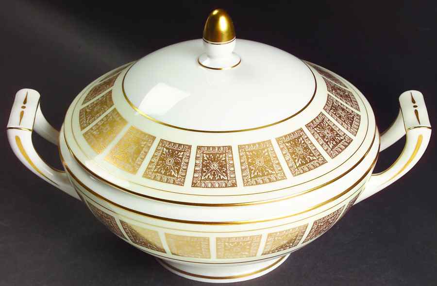 Athena Ivory Round Covered Vegetable by Minton-1