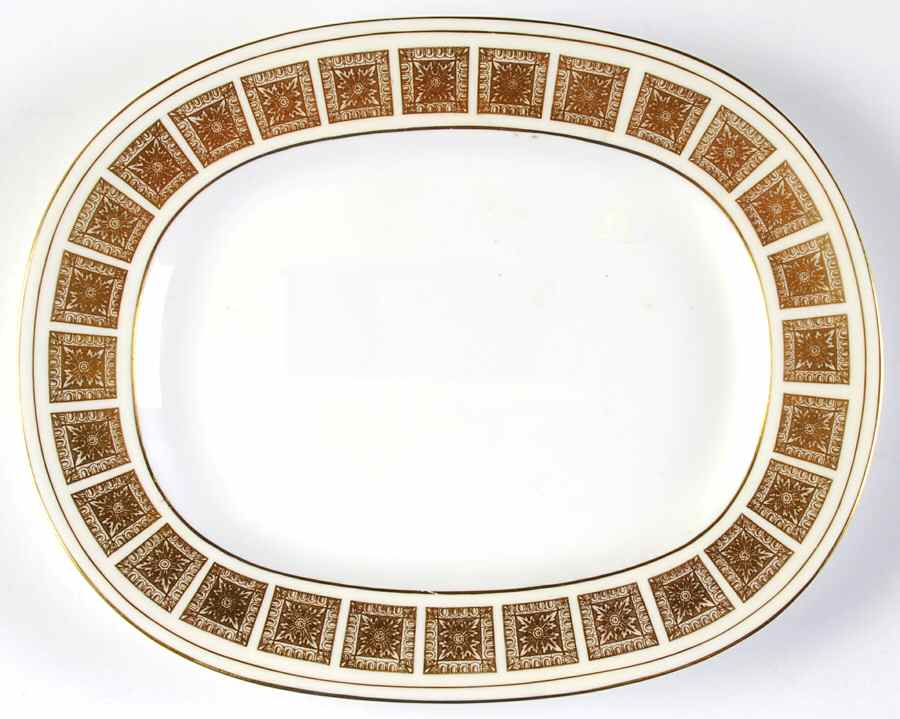 Athena Ivory 10" Oval Serving Platter by Minton-1