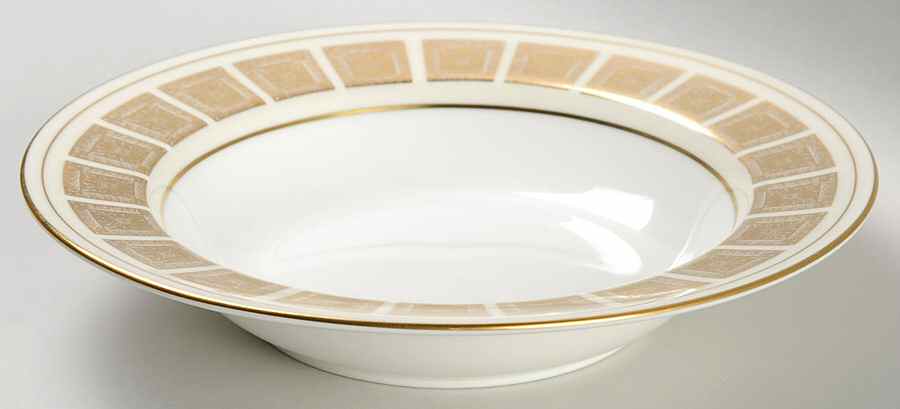 Athena Ivory Rim Soup Bowl by Minton-1