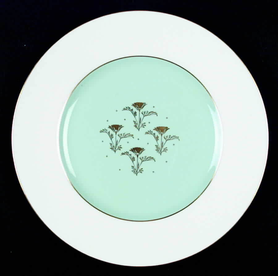 Aurora Turquoise Dinner Plate by Minton-1