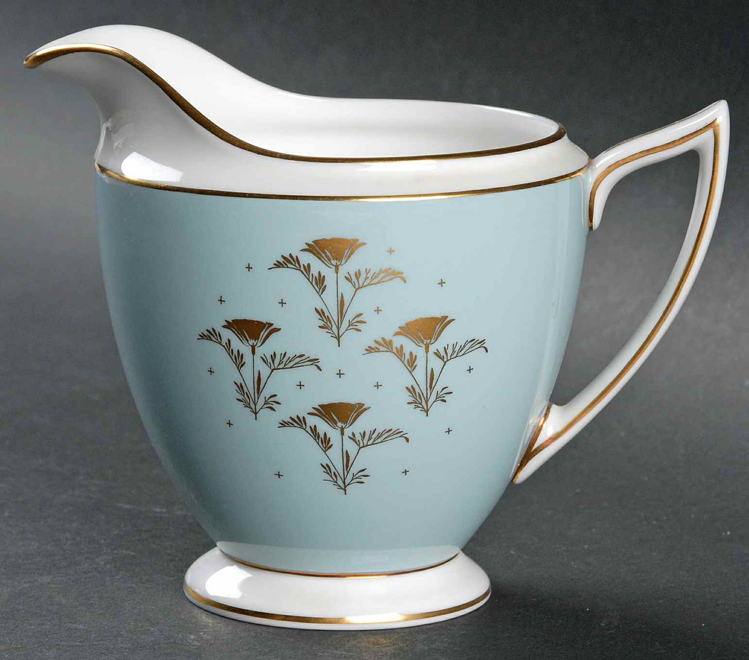 Aurora Turquoise Creamer by Minton-1