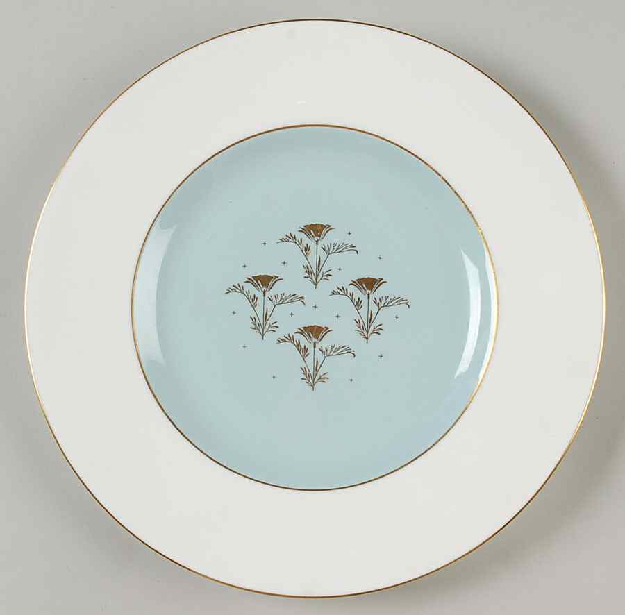 Aurora Turquoise Luncheon Plate by Minton-1