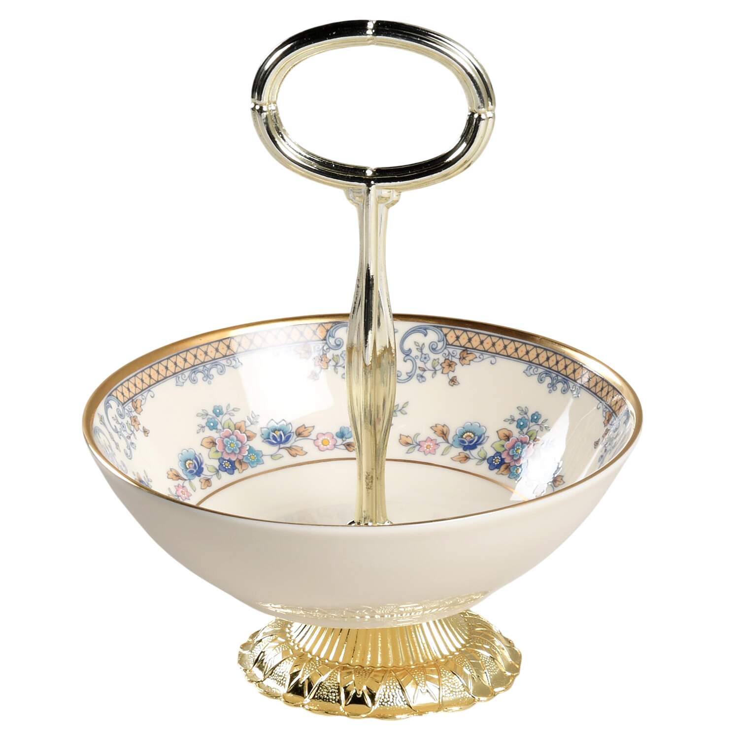 Avonlea 6"-7" Handled Footed Nut Dish HC by Minton-1