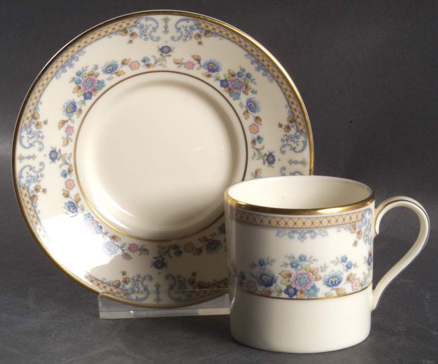 Avonlea Flat Demitasse Cup & Saucer Set by Minton-1
