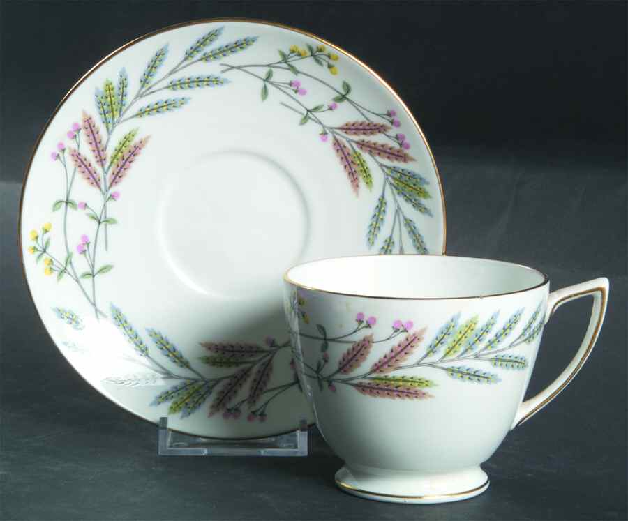 Avondale Footed Cup & Saucer Set by Minton-1