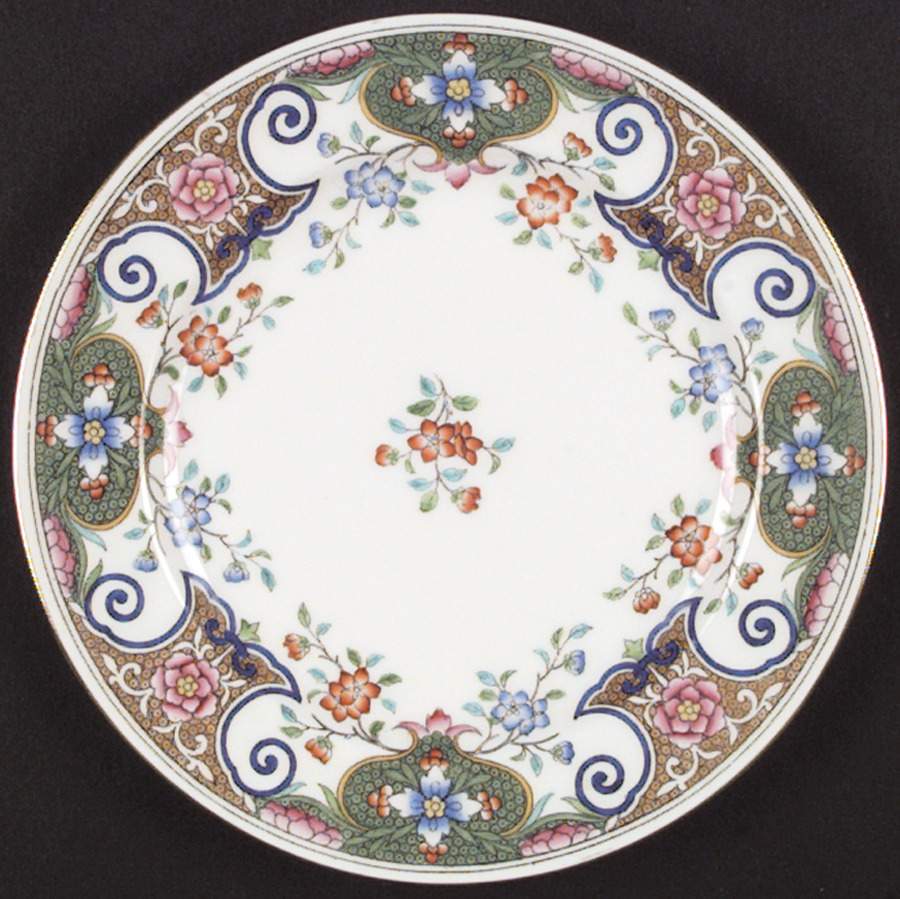 B157 (Gold Trim) Salad Plate by Minton-1