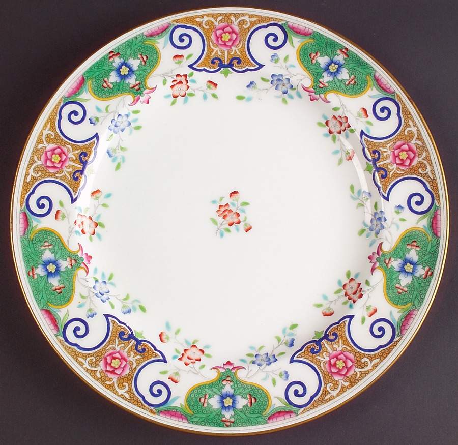 B157 (Gold Trim) Dinner Plate by Minton-1