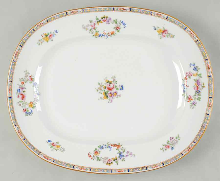 B806 14" Oval Serving Platter by Minton-1