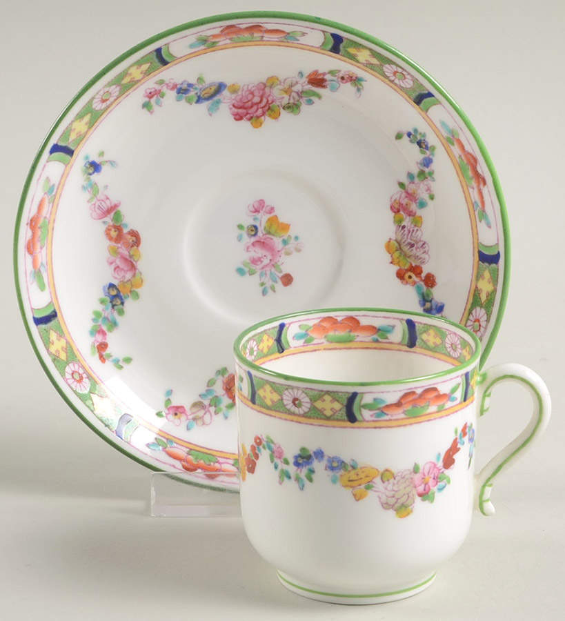 B824 Footed Demitasse Cup & Saucer Set by Minton-1