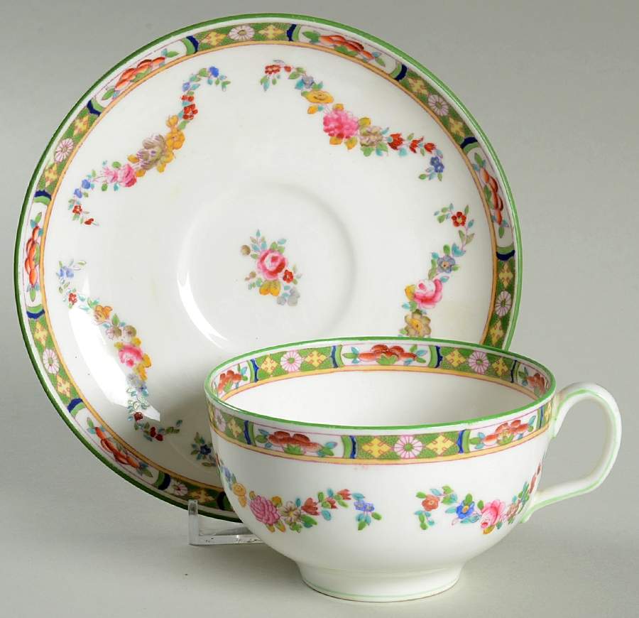 B824 Oversized Cup & Saucer Set by Minton-1