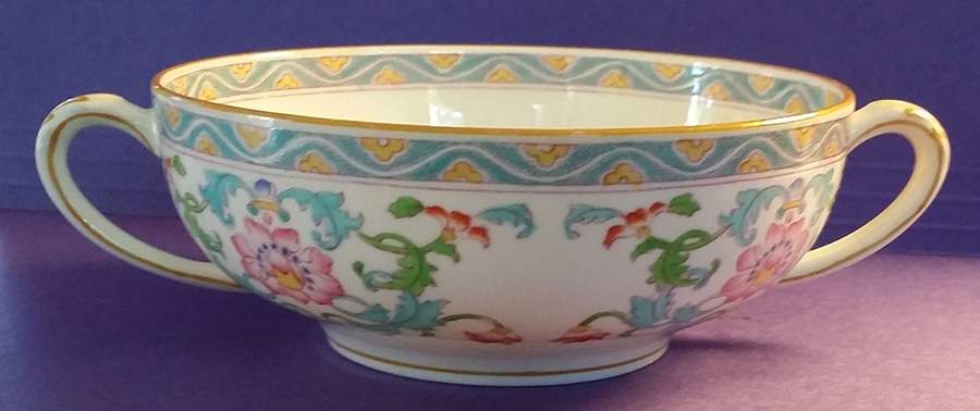 B833 Flat Cream Soup Bowl & Saucer Set by Minton-1