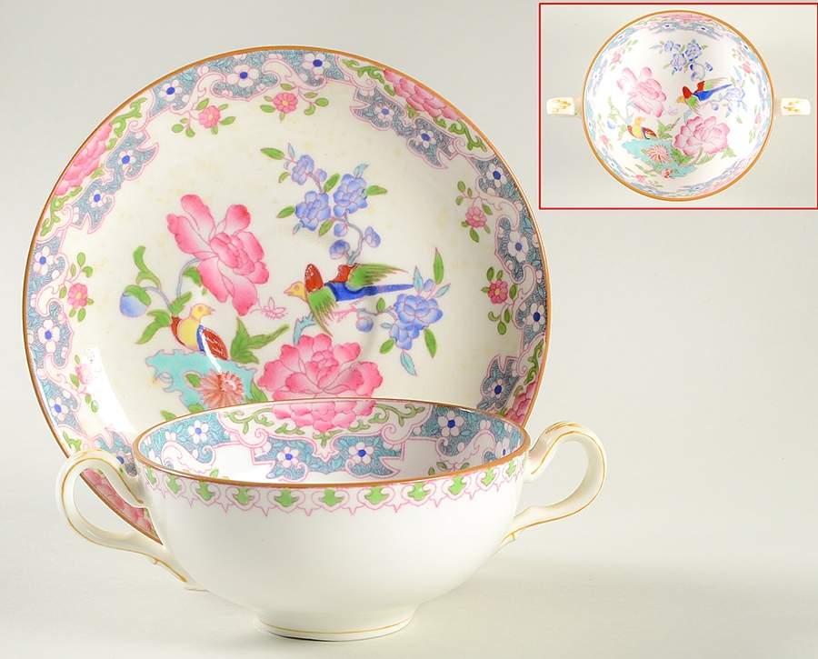 B865 Flat Bouillon Cup & Saucer by Minton-1