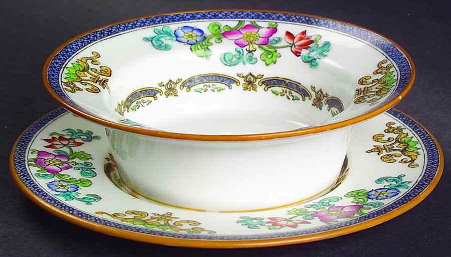 B898 (Smooth Edge) Ramekin & Saucer Set by Minton-1