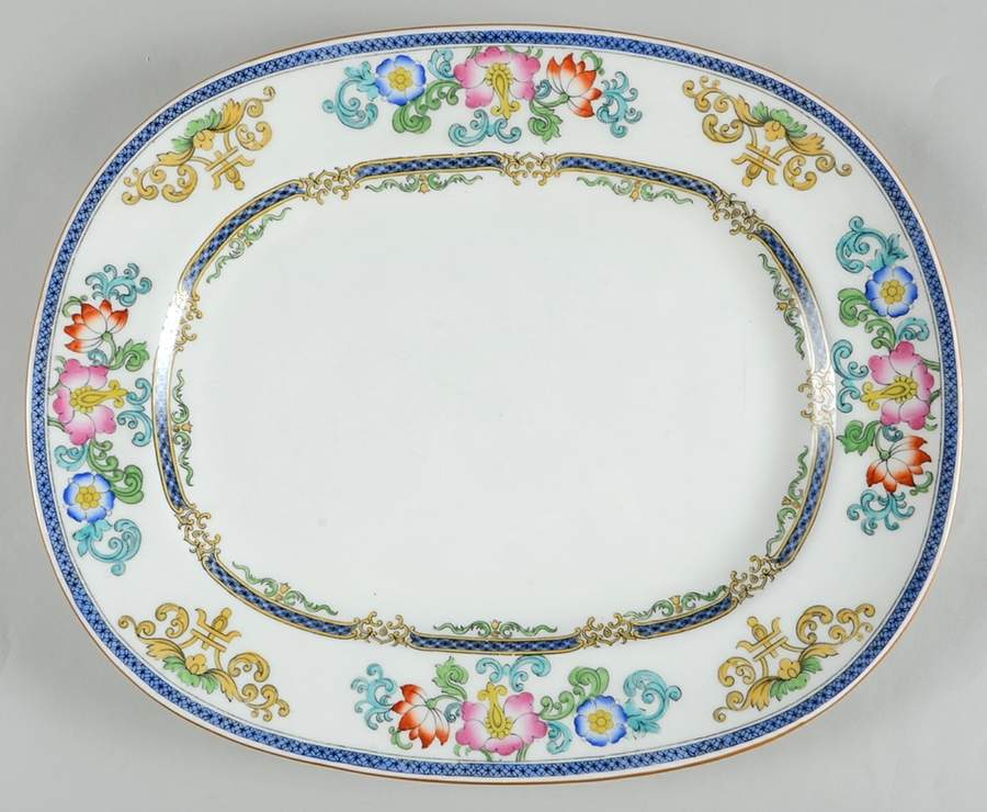 B898 (Smooth Edge) 14" Oval Serving Platter by Minton-1